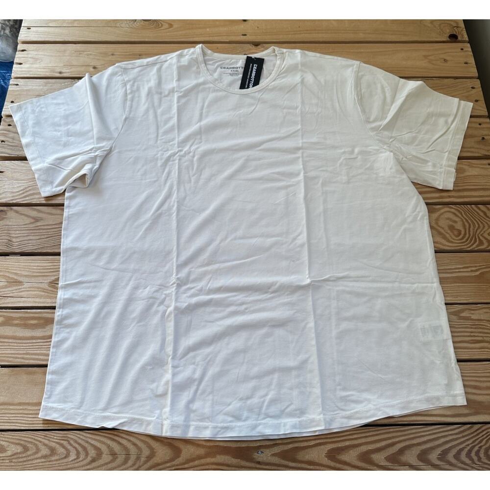 NWT Bear Bottom Supima Curved T Shirt Size 2XL Men’s Cream
